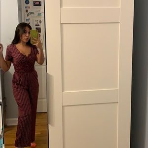striped jumpsuit